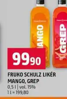 Terno FRUKO SCHULZ LIKÉR MANGO, GREP 0,5l vol. 15% nabídka