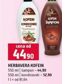 Terno HERBAVERA KOFEIN 550 ml šampon 550 ml kondicionér nabídka