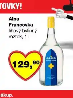 Barvy a laky drogerie Alpa Francovka lihový bylinný roztok nabídka