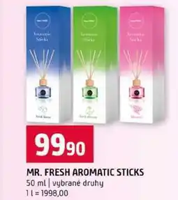 Terno MR. FRESH AROMATIC STICKS 50 ml vybrané druhy nabídka