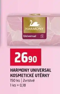 Terno HARMONY UNIVERSAL KOSMETICKÉ UTĚRKY 150 ks 2vrstvé nabídka