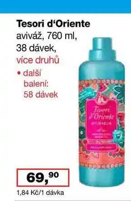 Barvy a laky drogerie Tesori d'Oriente aviváž, 760 ml, 38 dávek nabídka
