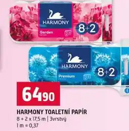 Terno HARMONY TOALETNÍ PAPÍR 8+ 2 x 17,5 m 3vrstvý nabídka