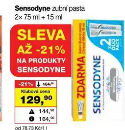 Barvy a laky drogerie Sensodyne zubní pasta nabídka