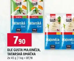 Terno DLE GUSTA MAJONÉZA, TATARSKÁ OMÁČKA nabídka