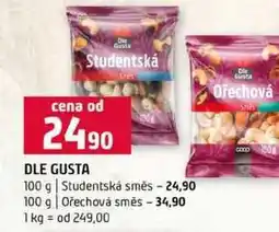 Terno DLE GUSTA 100 g Studentská směs 100 g Ořechová směs nabídka