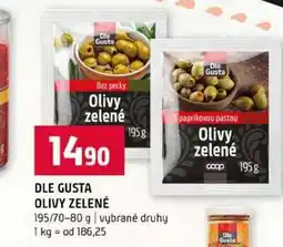 Terno DLE GUSTA OLIVY ZELENÉ 195g 195/70-80 g vybrané druhy nabídka