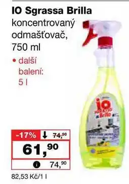 Barvy a laky drogerie IO Sgrassa Brilla koncentrovaný odmašťovač nabídka