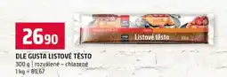 Terno DLE GUSTA LISTOVÉ TĚSTO 300 g rozválené chlazené nabídka