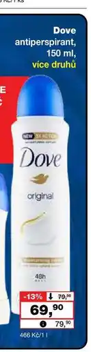 Barvy a laky drogerie Dove antiperspirant nabídka