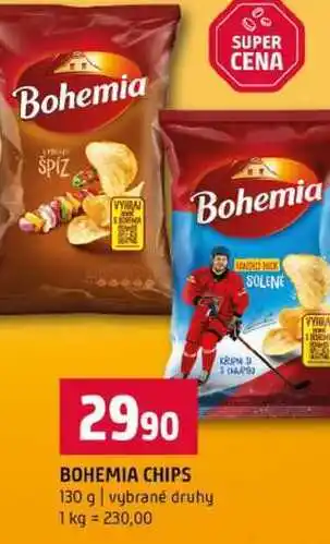 Terno BOHEMIA CHIPS 130 g vybrané druhy nabídka