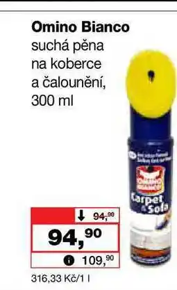 Barvy a laky drogerie Omino Bianco suchá pěna na koberce a čalounění nabídka