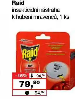 Barvy a laky drogerie Raid insekticidní nástraha k hubení mravenců, 1 ks nabídka