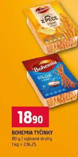 Terno BOHEMIA TYČINKY 80 g vybrané druhy nabídka