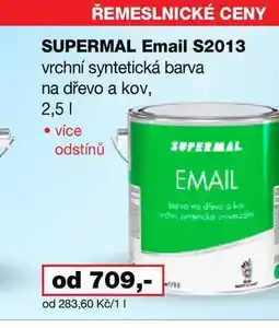Barvy a laky drogerie ŘEMESLNICKÉ CENY SUPERMAL Email S2013 vrchní syntetická barva na dřevo a kov nabídka