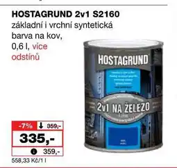 Barvy a laky drogerie HOSTAGRUND 2v1 S2160 základní i vrchní syntetická barva na kov nabídka