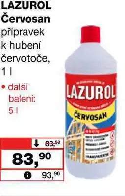 Barvy a laky drogerie LAZUROL Červosan přípravek k hubení červotoče nabídka
