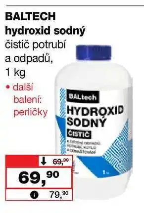 Barvy a laky drogerie BALTECH hydroxid sodný čistič potrubí a odpadů nabídka