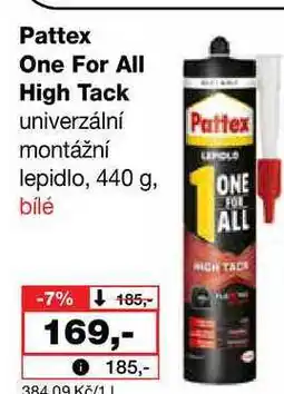 Barvy a laky drogerie Pattex One For All High Tack univerzální montážní lepidlo nabídka