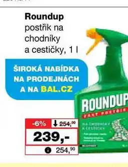Barvy a laky drogerie Roundup postřik na chodníky a cestičky nabídka