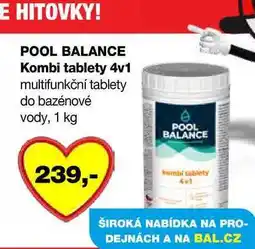 Barvy a laky drogerie POOL BALANCE Kombi tablety 4v1 multifunkční tablety do bazénové vody nabídka