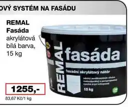 Barvy a laky drogerie REMAL Fasáda akrylátová bílá barva nabídka