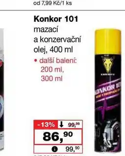 Barvy a laky drogerie Konkor 101 mazací a konzervační olej nabídka