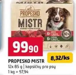 Terno PROPESKO MISTR 12x 85 g kapsičky pro psy nabídka