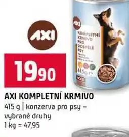 Terno AXI KOMPLETNÍ KRMIVO 415 g konzerva pro psy vybrané druhy nabídka