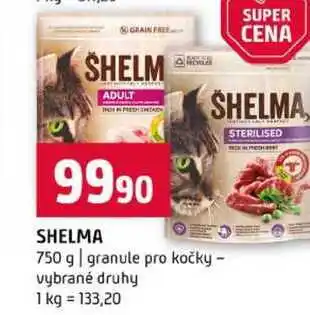 Terno SHELMA 750 g granule pro kočky vybrané druhy nabídka