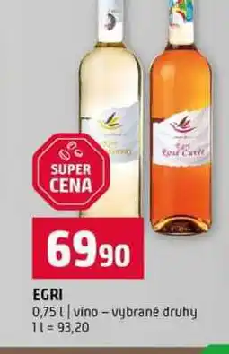 Terno EGRI 0,75l vino vybrané druhy nabídka