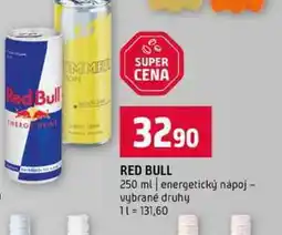 Terno RED BULL 250 ml energetický nápoj vybrané druhy nabídka