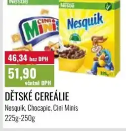 Ratio Dětské cereálie nabídka