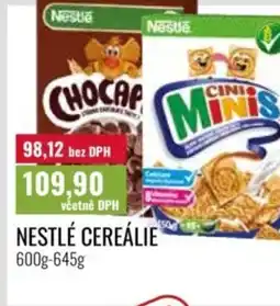 Ratio Nestlé cereálie nabídka