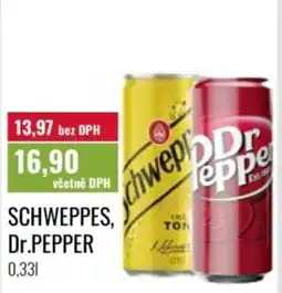 Ratio Schweppes, Dr.Pepper nabídka