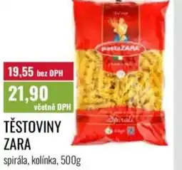 Ratio Těstoviny zara nabídka