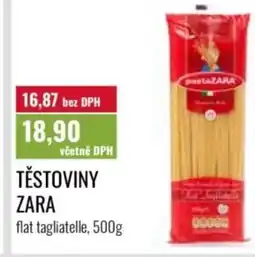 Ratio Těstoviny zara nabídka