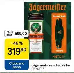 Tesco Jägermeister + Ledvinka nabídka