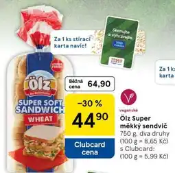 Tesco Ölz Super měkký sendvič nabídka