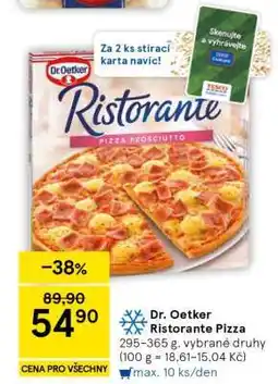 Tesco DR. Oetker Ristorante pizza nabídka