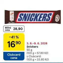 Tesco Snickers nabídka