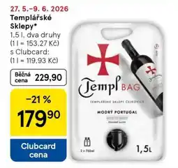 Tesco Templářské sklepy nabídka
