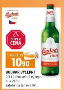 Terno Budvar výčepní nabídka