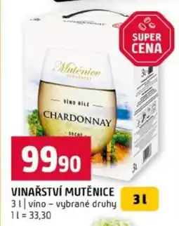 Terno Vinařství Mutěnice nabídka