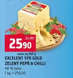 Terno EXCELENT SÝR GOLD ZELENÝ PEPŘ & CHILLI nabídka