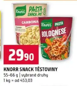 Terno Knorr Snack těstoviny nabídka
