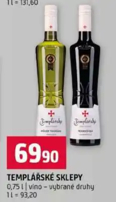 Terno Templářské sklepy nabídka