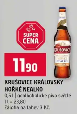 Terno Krušovice Královsky hořké nealko nabídka