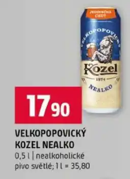 Terno Velkopopovický Kozel nealko nabídka