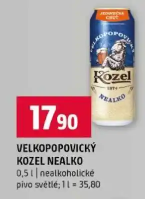Terno Velkopopovický Kozel nealko nabídka